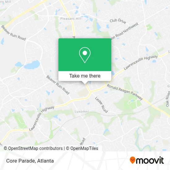 Core Parade map