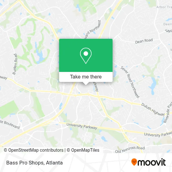 Bass Pro Shops map