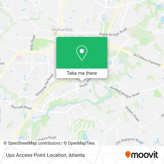 Ups Access Point Location map