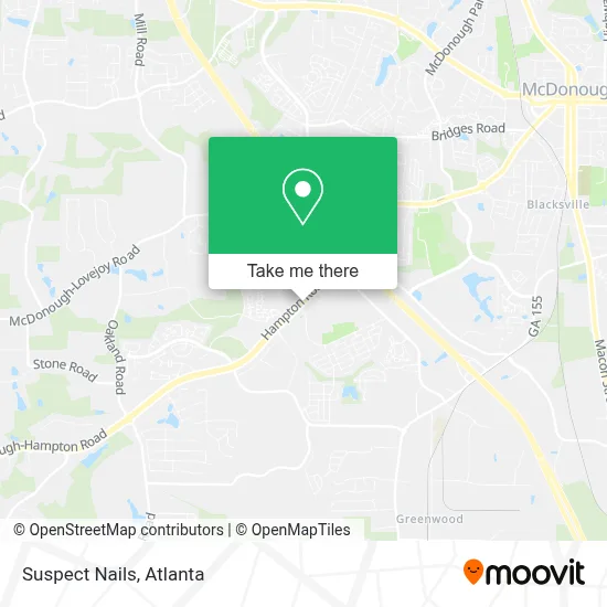 Suspect Nails map