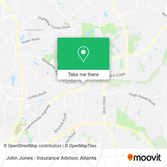 John Jones - Insurance Advisor map