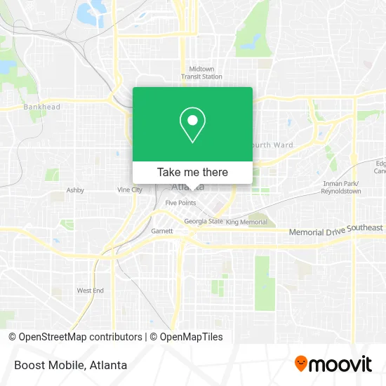 Boost Mobile map