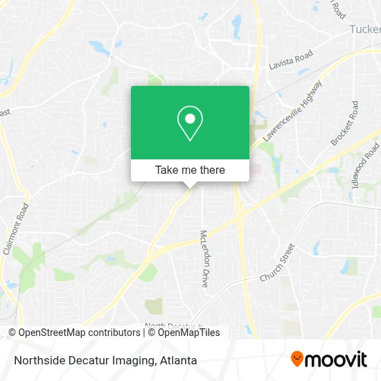 Northside Decatur Imaging map