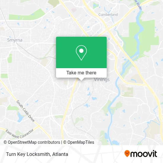 Turn Key Locksmith map