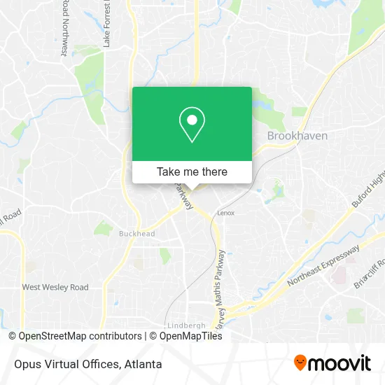 Opus Virtual Offices map