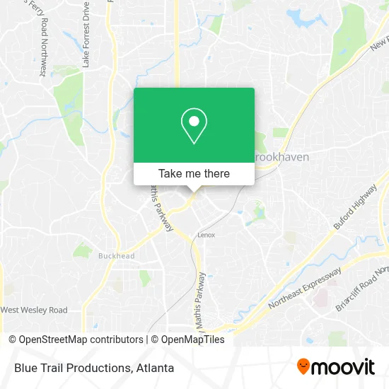 Blue Trail Productions map