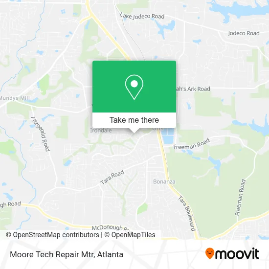 Moore Tech Repair Mtr map