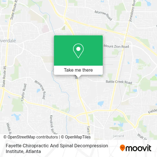Fayette Chiropractic And Spinal Decompression Institute map