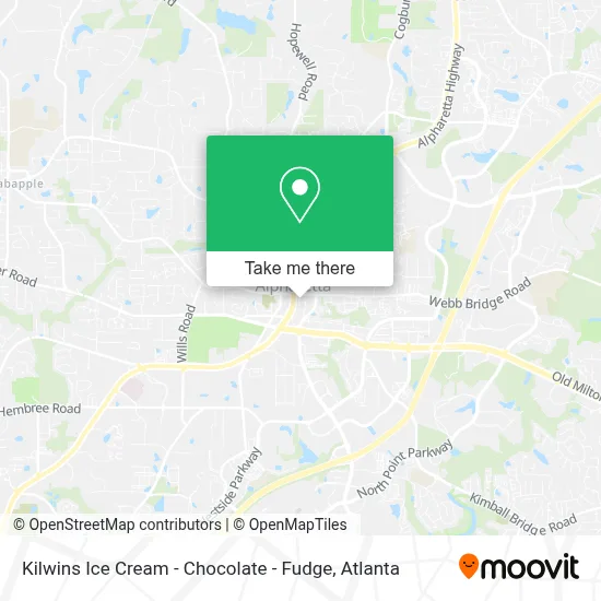 Kilwins Ice Cream - Chocolate - Fudge map