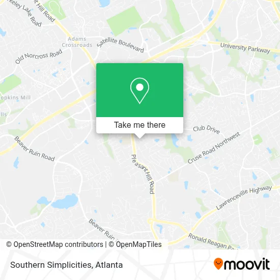 Southern Simplicities map