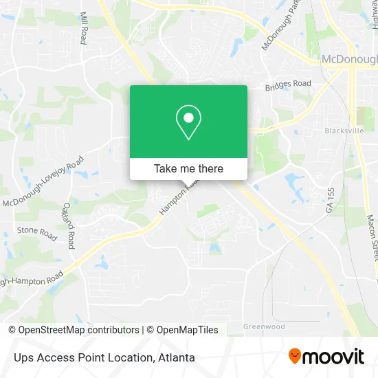 Ups Access Point Location map