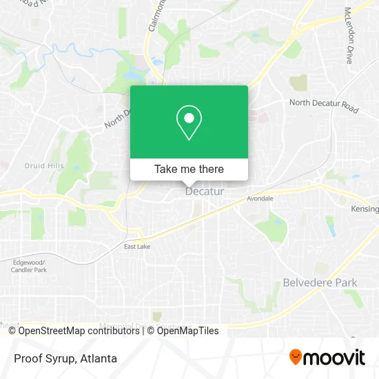 Proof Syrup map