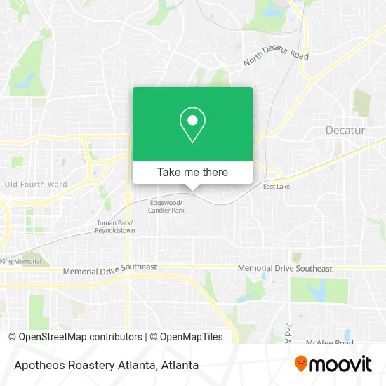 Apotheos Roastery Atlanta map