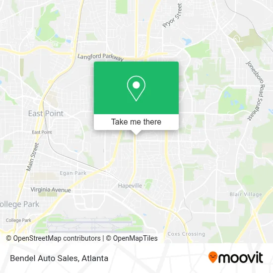 Bendel Auto Sales map