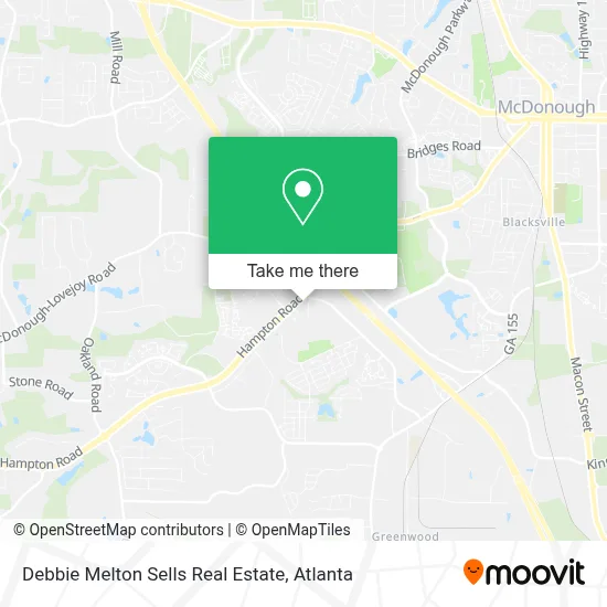 Debbie Melton Sells Real Estate map