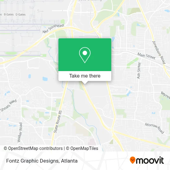 Fontz Graphic Designs map