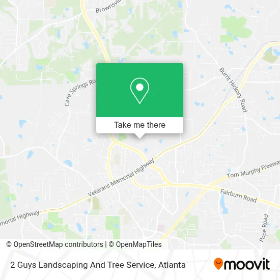 2 Guys Landscaping And Tree Service map