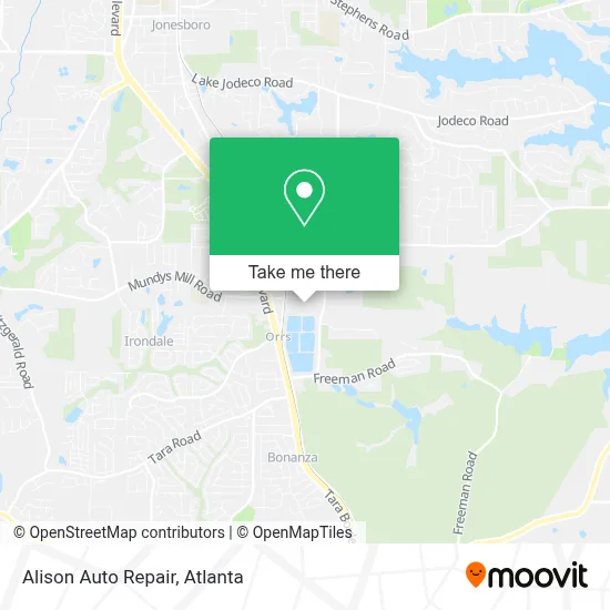 Alison Auto Repair map
