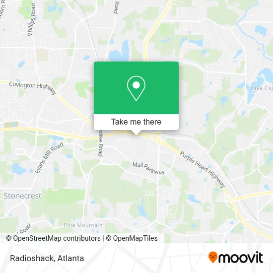 Radioshack map