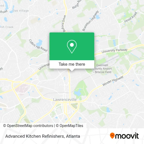 Advanced Kitchen Refinishers map