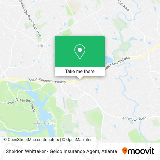 Sheldon Whittaker - Geico Insurance Agent map