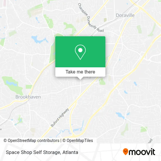 Space Shop Self Storage map