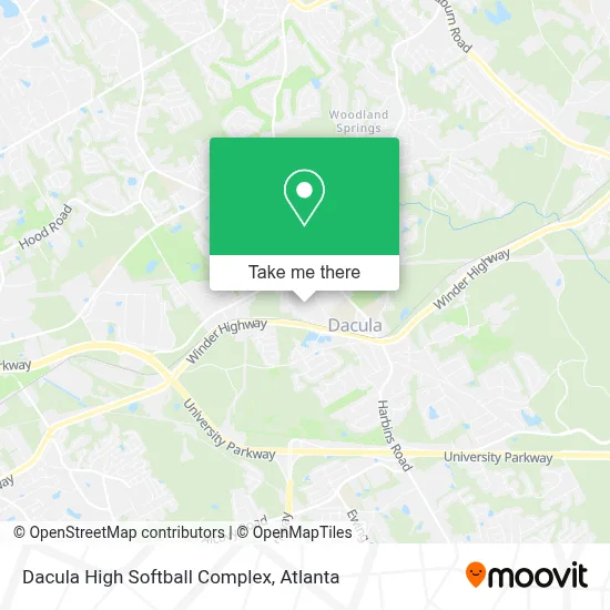 Dacula High Softball Complex map