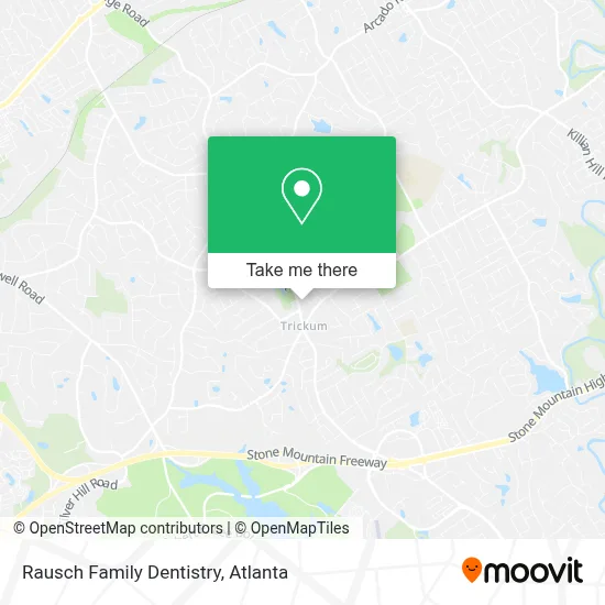 Rausch Family Dentistry map