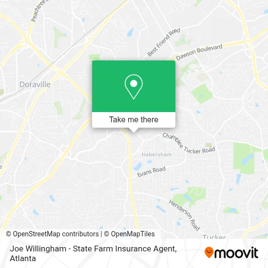Joe Willingham - State Farm Insurance Agent map