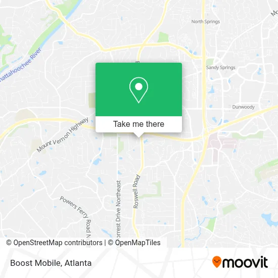Boost Mobile map