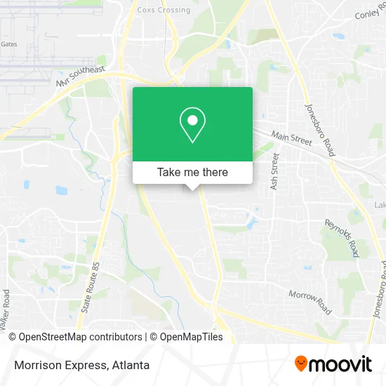 Morrison Express map