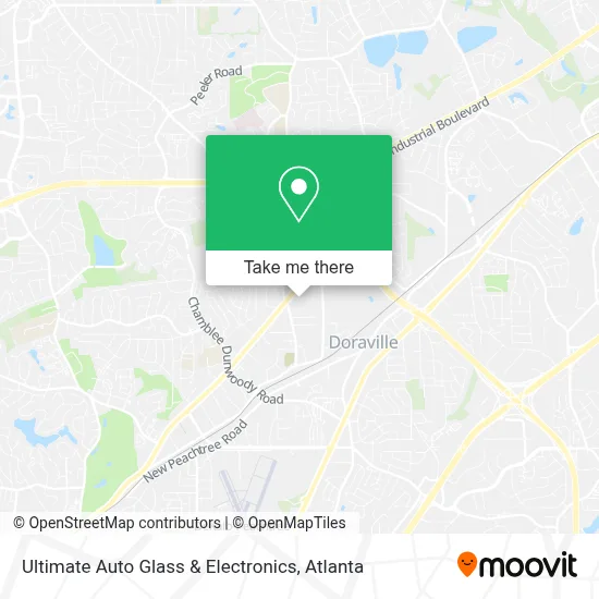 Ultimate Auto Glass & Electronics map