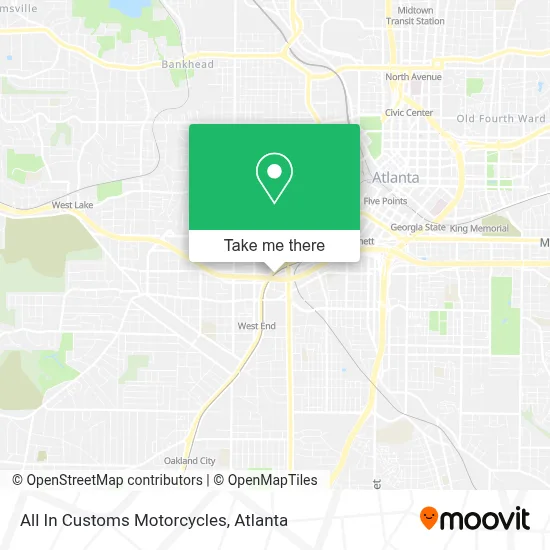 All In Customs Motorcycles map