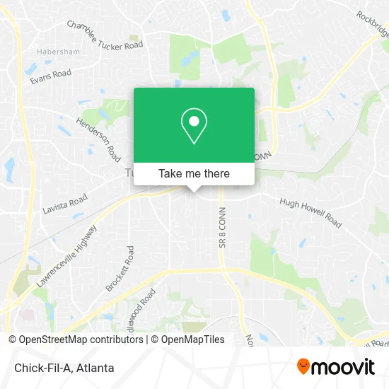 Chick-Fil-A map