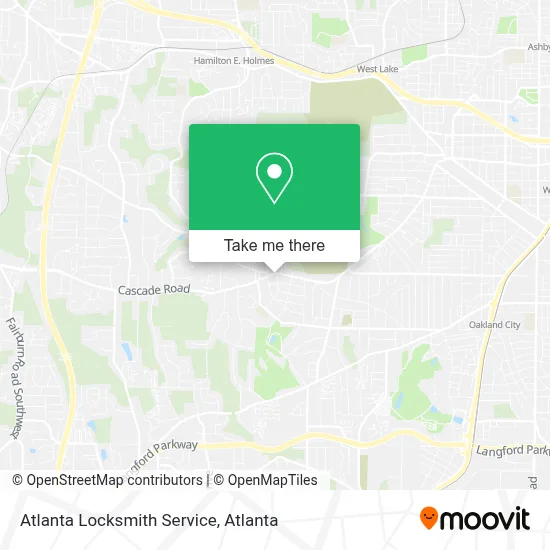 Atlanta Locksmith Service map