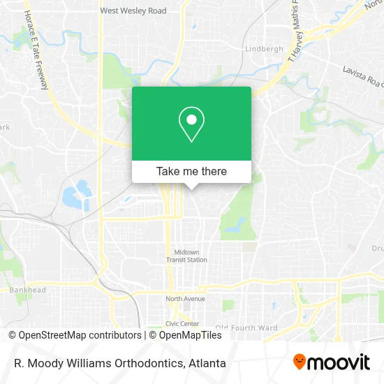 R. Moody Williams Orthodontics map