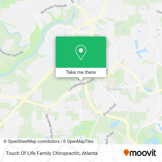 Touch Of Life Family Chiropractic map