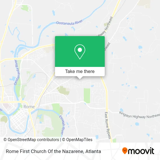 Rome First Church Of the Nazarene map