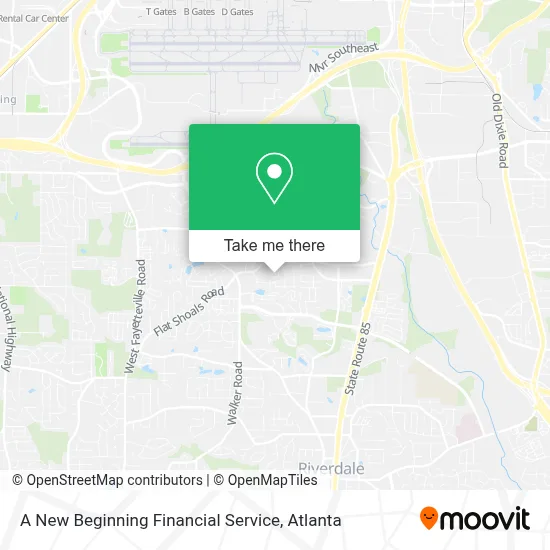 A New Beginning Financial Service map