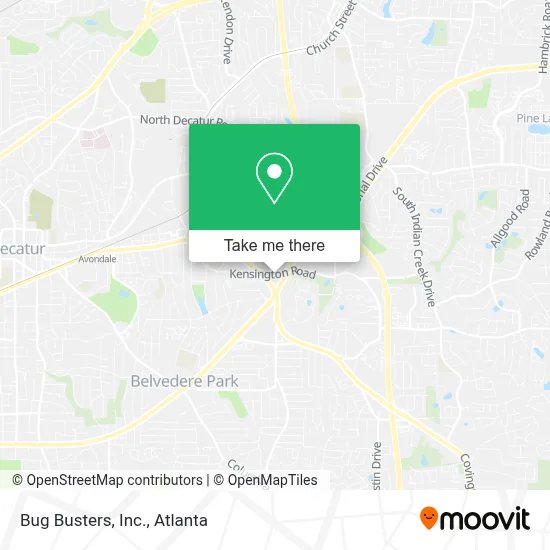 Bug Busters, Inc. map