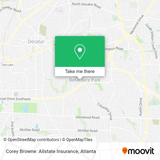 Corey Browne: Allstate Insurance map