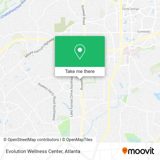 Evolution Wellness Center map