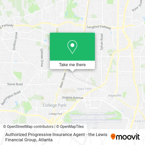 Authorized Progressive Insurance Agent - the Lewis Financial Group map