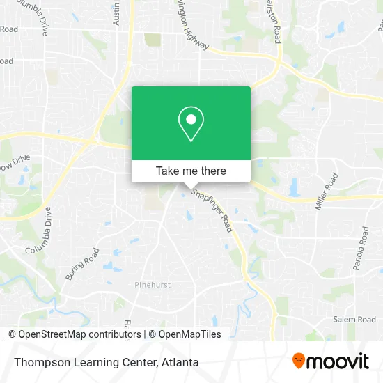 Thompson Learning Center map