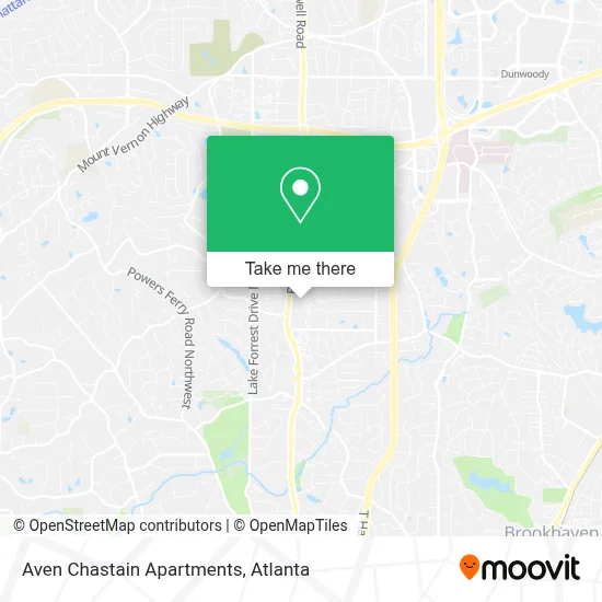 Aven Chastain Apartments map