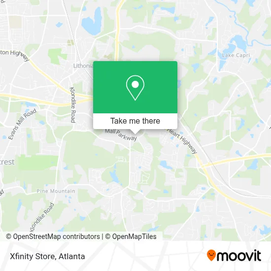 Xfinity Store map