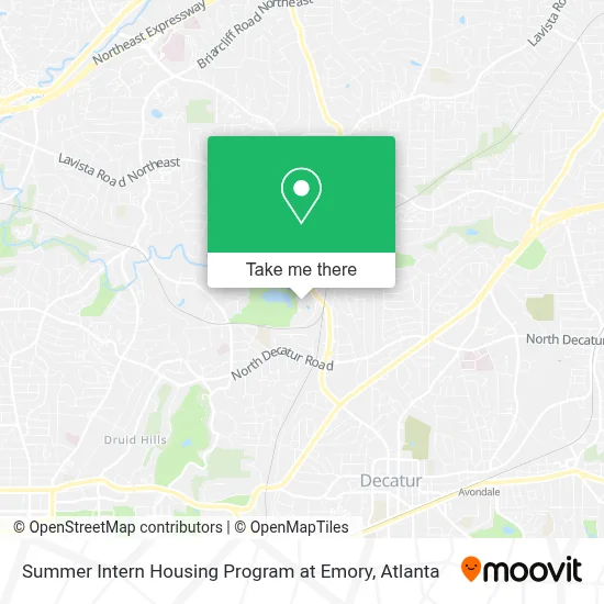 Summer Intern Housing Program at Emory map
