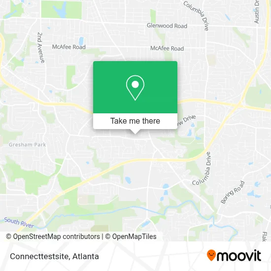 Connecttestsite map