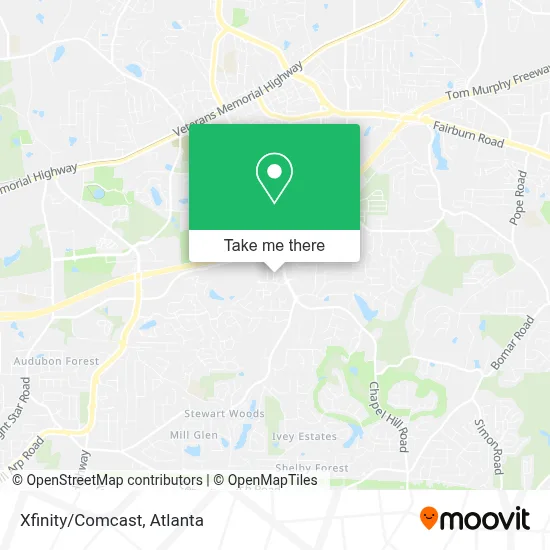 Xfinity/Comcast map