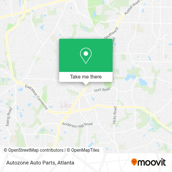 Autozone Auto Parts map